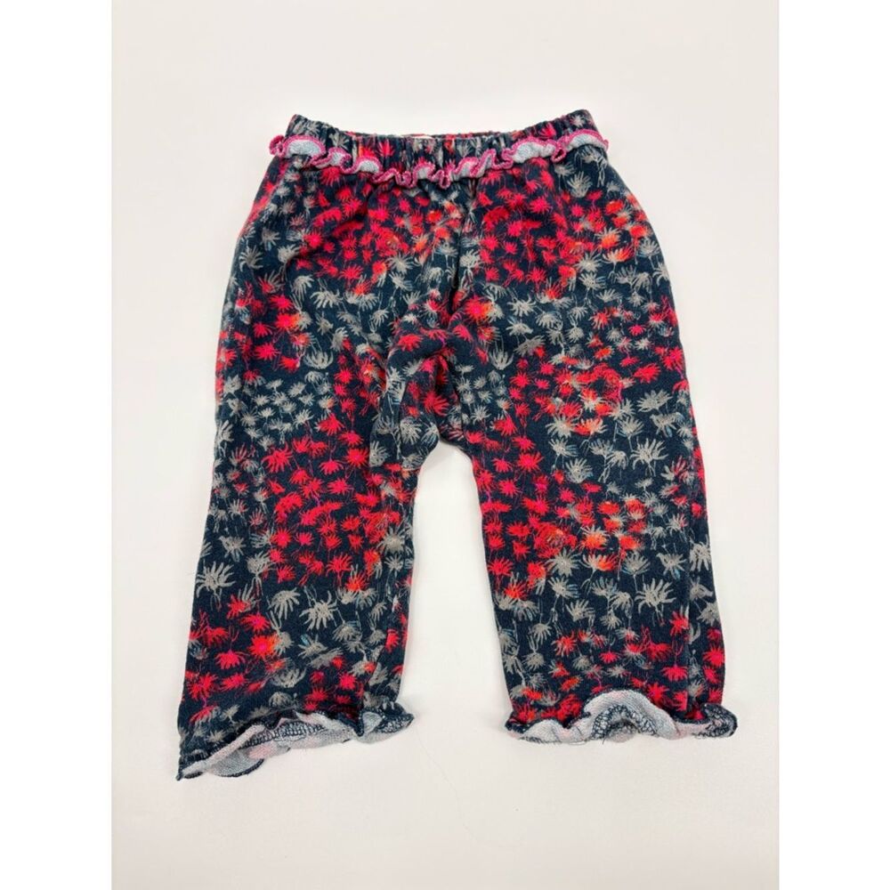 Peek Navy Pajama Pants with Pink Floral Accents